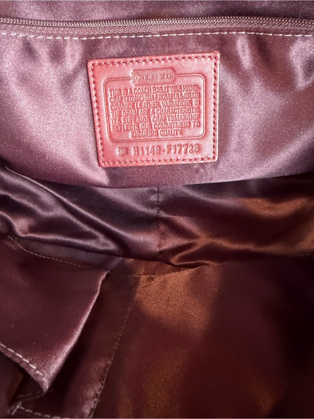Vintage Coach Red Patent Leather Tote Bag Y2K Retro - Picture 14 of 14